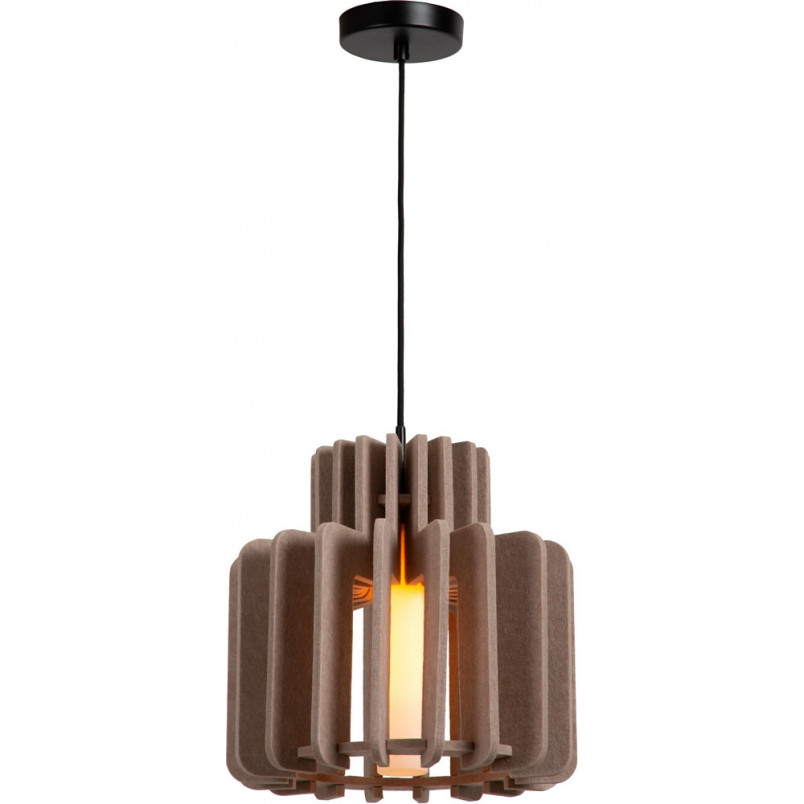 Lampa wisząca filcowa Rollo 31cm taupe Lucide