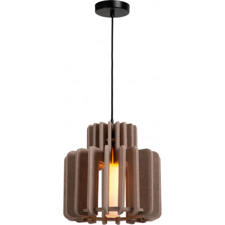 Lampa wisząca filcowa Rollo 31cm taupe Lucide