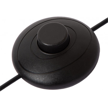 Lampa podłogowa szklana 3 punktowa Upton 154cm szkło dymione / czarny Lucide