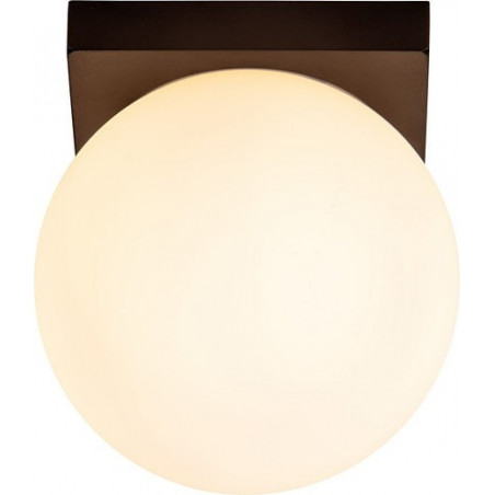 Plafon łazienkowy szklana kula Tassa LED 13,5cm opal / czarny Lucide