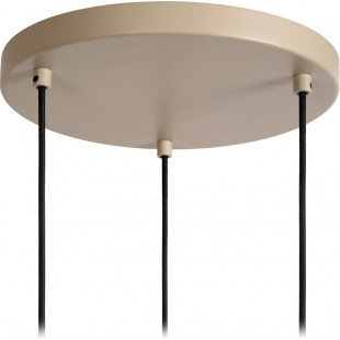 Lampa wisząca potrójna Lambres 40cm taupe Lucide