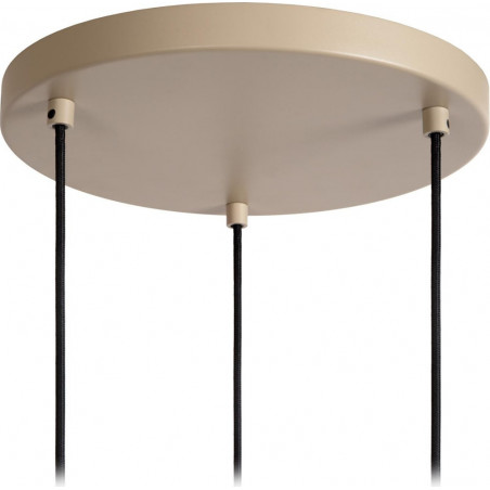 Lampa wisząca potrójna Lambres 40cm taupe Lucide