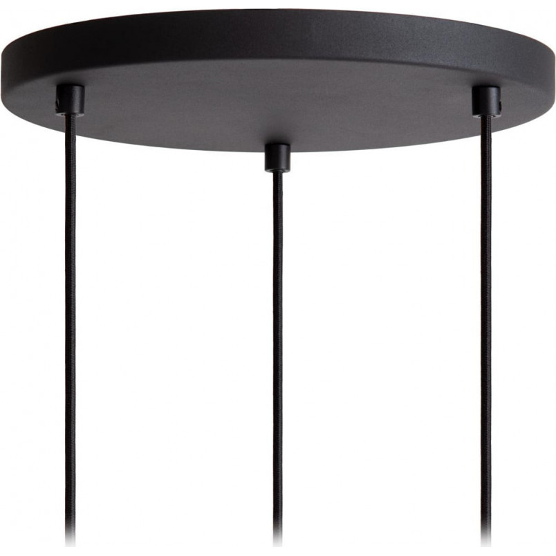 Lampa wisząca potrójna Lambres 40cm czarna Lucide