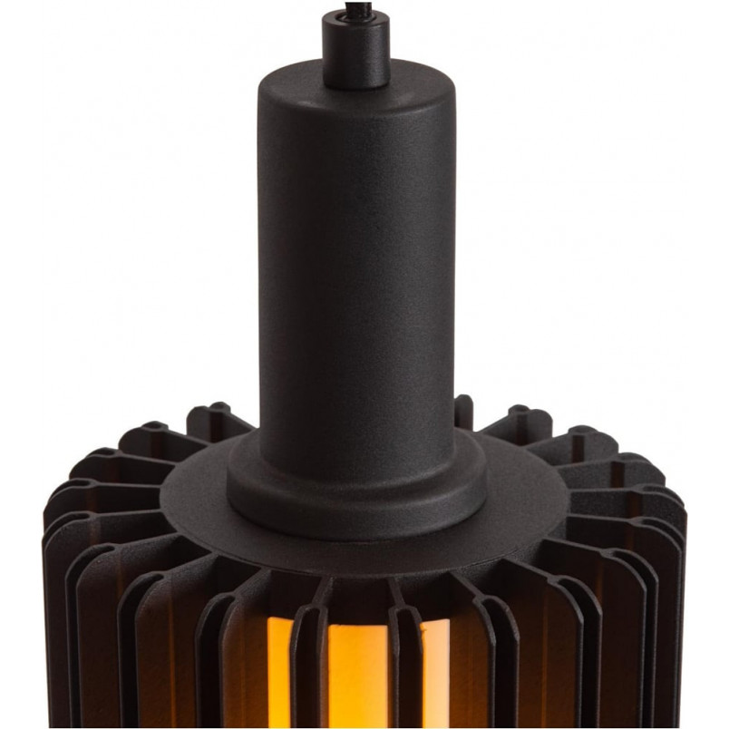 Lampa wisząca potrójna Lambres 40cm czarna Lucide