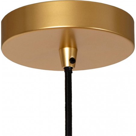 Lampa wisząca ażurowa Mesh 85cm matowe złoto / mosiądz Lucide