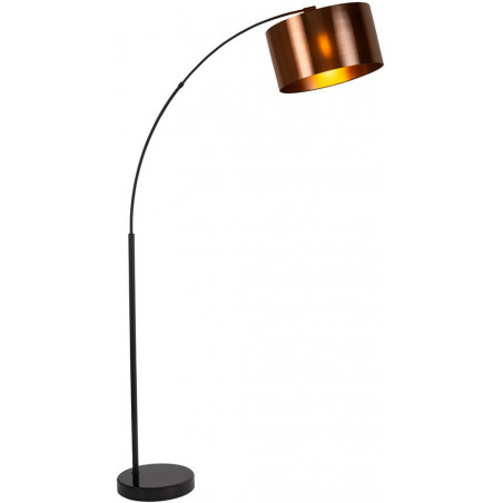 Lampa podłogowa łukowa Rankos 110cm H185cm rdzawy brąz / czarny Lucide