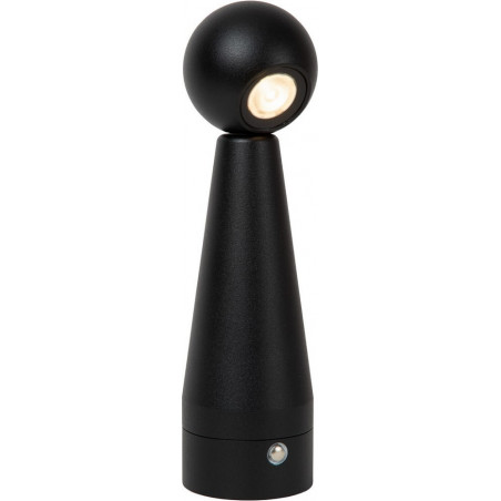 Lampa na stolik przenośna Ipsos LED czarna Lucide