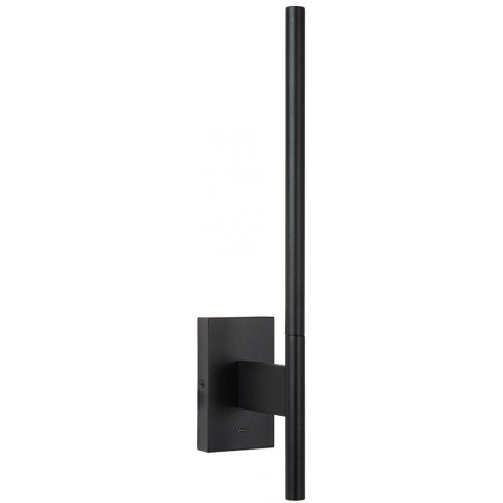 Kinkiet pionowy z usb Finan LED czarny Lucide