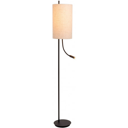 Lampa podłogowa z lampką do czytania Magic 165cm kremowo-czarna Lucide