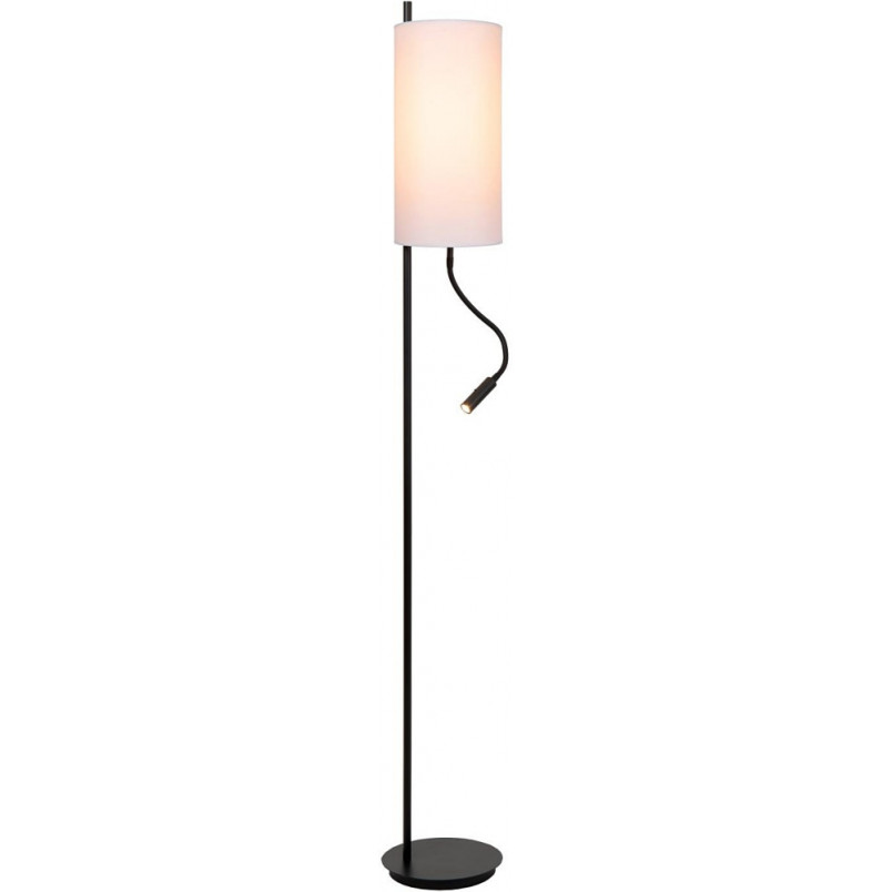 Lampa podłogowa z lampką do czytania Magic 165cm kremowo-czarna Lucide