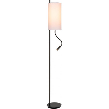 Lampa podłogowa z lampką do czytania Magic 165cm kremowo-czarna Lucide