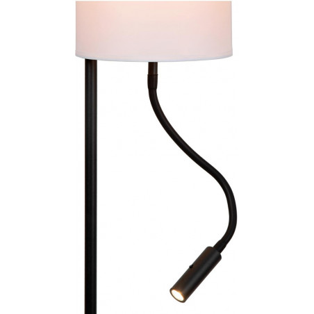 Lampa podłogowa z lampką do czytania Magic 165cm kremowo-czarna Lucide