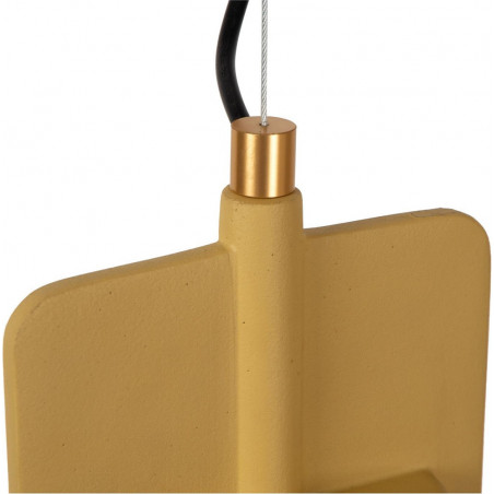 Lampa betonowa wisząca loft Ninja 15,5cm żółta Lucide