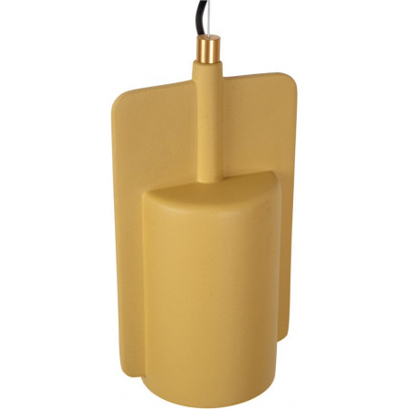 Lampa betonowa wisząca loft Ninja 15,5cm żółta Lucide