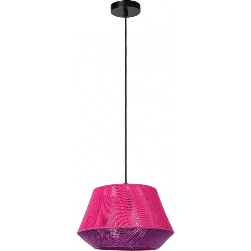 Lampa wisząca sznurkowa Jessica 30cm różowa Lucide