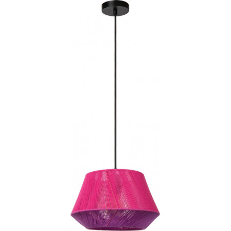 Lampa wisząca sznurkowa Jessica 30cm różowa Lucide