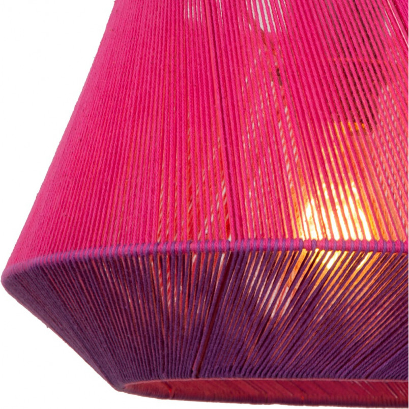 Lampa wisząca sznurkowa Jessica 30cm różowa Lucide