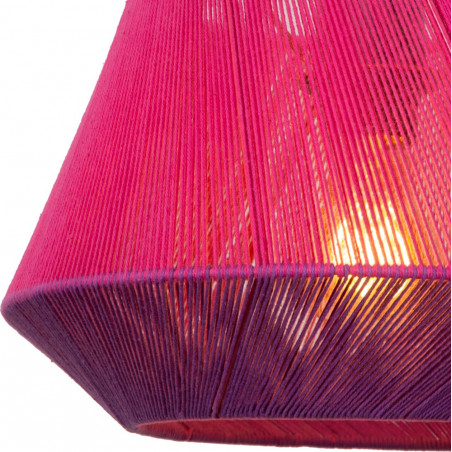 Lampa wisząca sznurkowa Jessica 30cm różowa Lucide