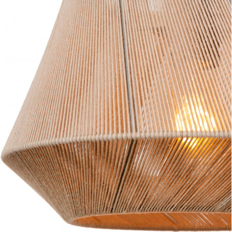 Lampa wisząca sznurkowa Jessica 30cm szara Lucide