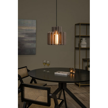 Lampa wisząca filcowa Rollo 31cm taupe Lucide