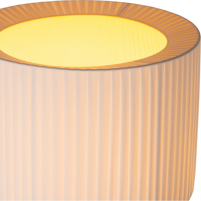 Lampa podłogowa japandi Fold 45cm H150cm biały / czarny Lucide
