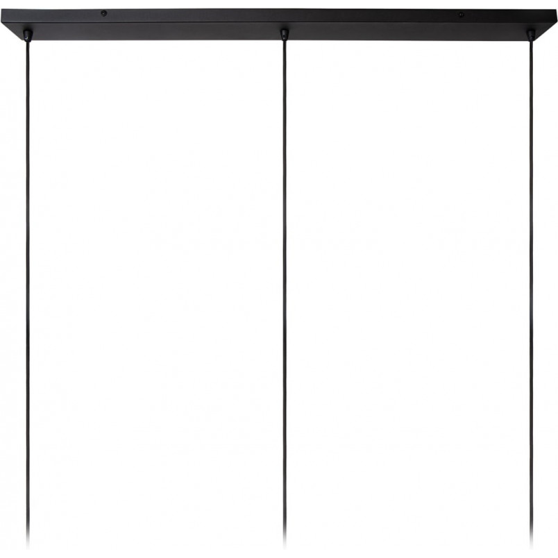 Lampa wisząca japandi 3 punktowa na listwie Tribute 120cm kremowa Lucide