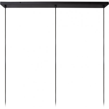 Lampa wisząca japandi 3 punktowa na listwie Tribute 120cm kremowa Lucide