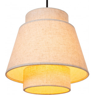 Lampa wisząca japandi 3 punktowa na listwie Tribute 120cm kremowa Lucide
