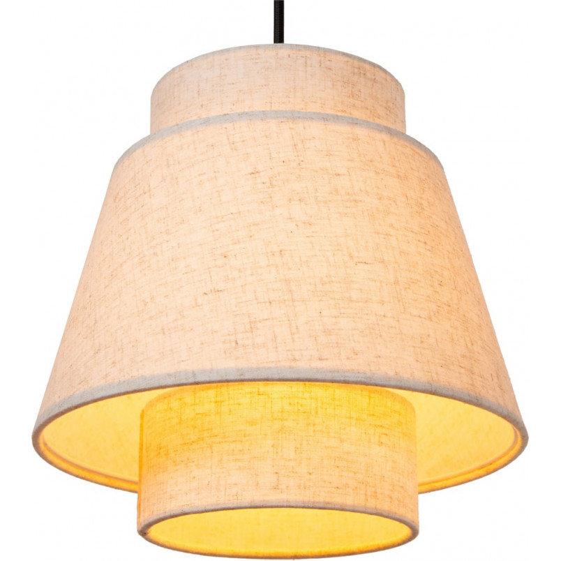 Lampa wisząca japandi 3 punktowa na listwie Tribute 120cm kremowa Lucide