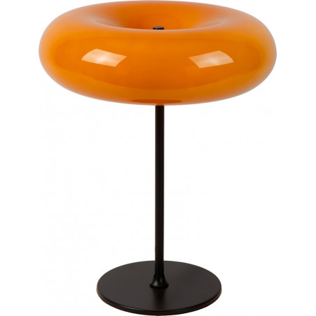 Lampa stołowa szklana retro Sentino taupe / czarny Lucide
