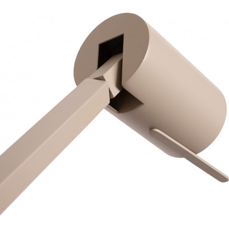 Lampa podłogowa do czytania Lesley 130cm taupe Lucide