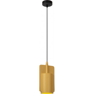 Lampa betonowa wisząca loft Ninja 15,5cm żółta Lucide