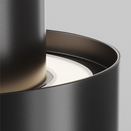 Lampa spot okrągła Planet LED 4000K 12cm cm czarna Maytoni