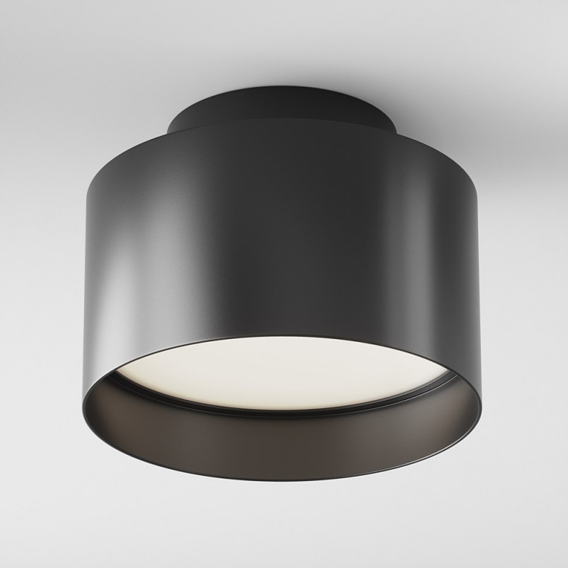 Lampa spot okrągła Planet LED 4000K 12cm cm czarna Maytoni