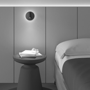Kinkiet podwójny z włącznikiem Ios 176 Round LED czarny Maytoni