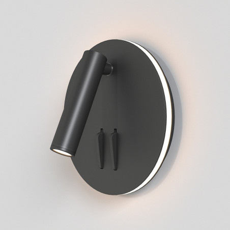 Kinkiet podwójny z włącznikiem Ios 176 Round LED czarny Maytoni