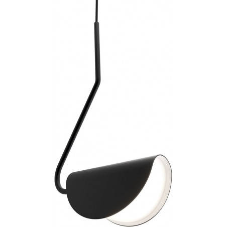 Lampa wisząca designerska Mollis 23cm czarna Maytoni