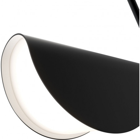 Lampa wisząca designerska Mollis 23cm czarna Maytoni
