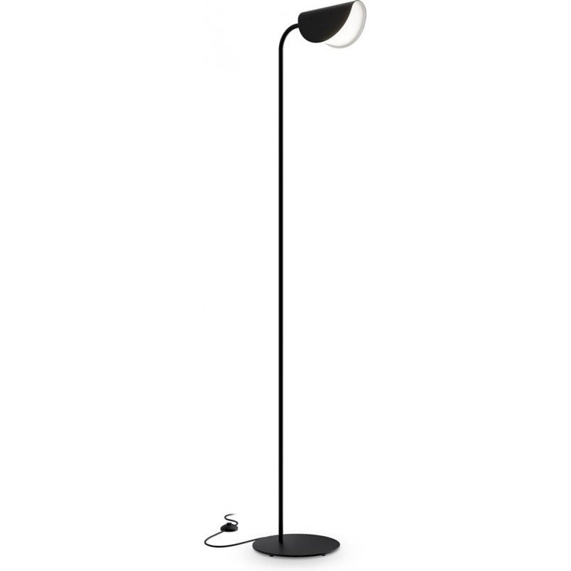 Lampa podłogowa designerska Mollis czarna Maytoni