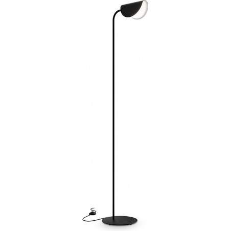Lampa podłogowa designerska Mollis czarna Maytoni
