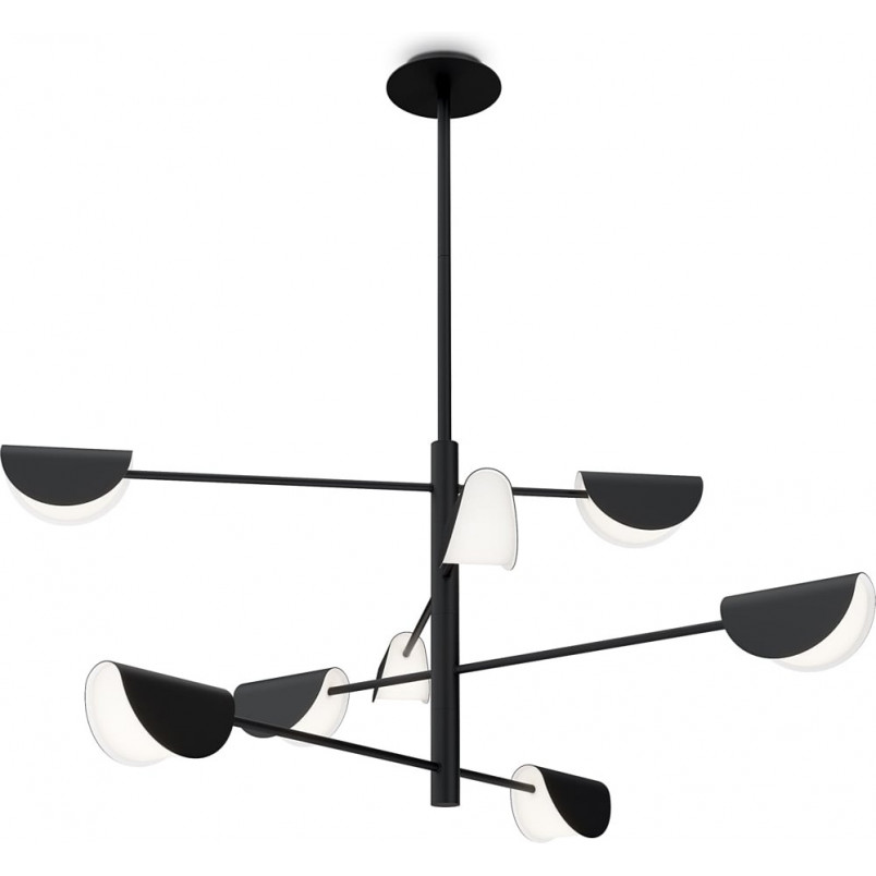 Lampa sufitowa 8 punktowa Mollis 125cm czarna Maytoni