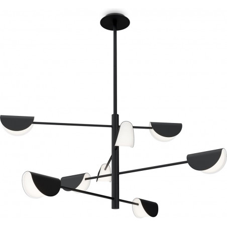 Lampa sufitowa 8 punktowa Mollis 125cm czarna Maytoni
