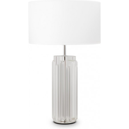 Lampa na komodę hampton Muse biały / przeźroczysty / chrom Maytoni