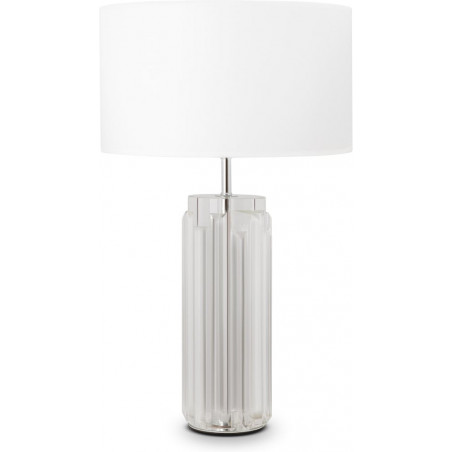 Lampa na komodę hampton Muse biały / przeźroczysty / chrom Maytoni
