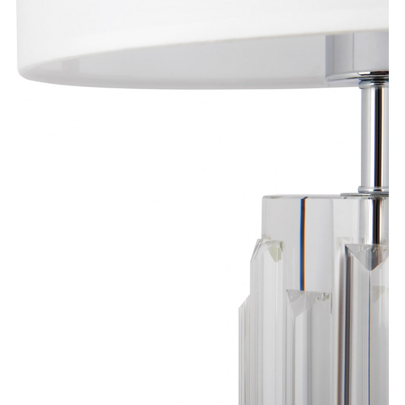 Lampa na komodę hampton Muse biały / przeźroczysty / chrom Maytoni