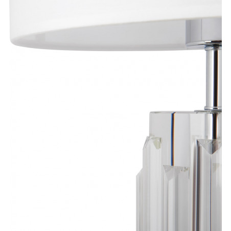 Lampa na komodę hampton Muse biały / przeźroczysty / chrom Maytoni