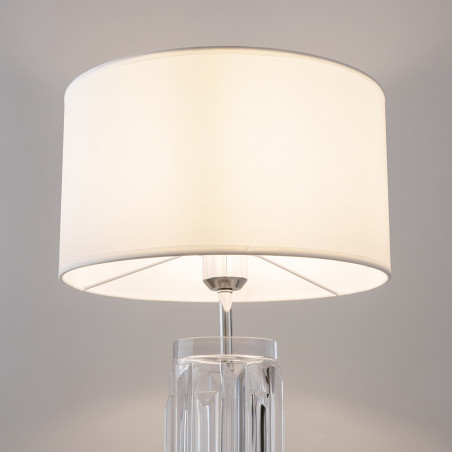 Lampa na komodę hampton Muse biały / przeźroczysty / chrom Maytoni
