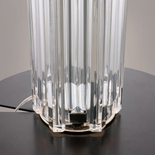 Lampa na komodę hampton Muse biały / przeźroczysty / chrom Maytoni