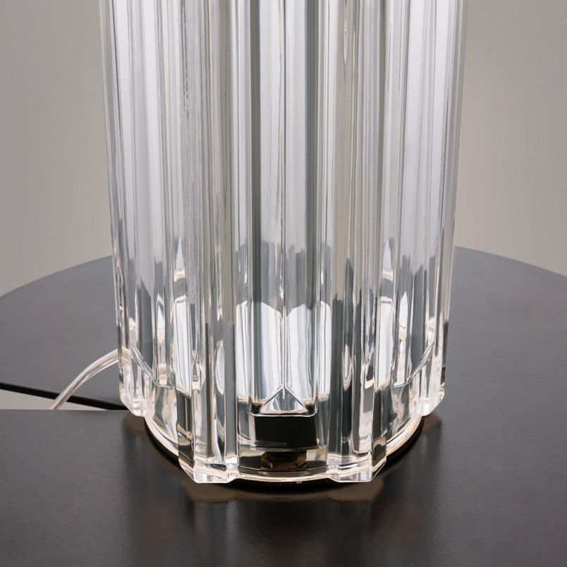 Lampa na komodę hampton Muse biały / przeźroczysty / chrom Maytoni