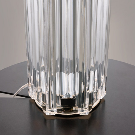 Lampa na komodę hampton Muse biały / przeźroczysty / chrom Maytoni